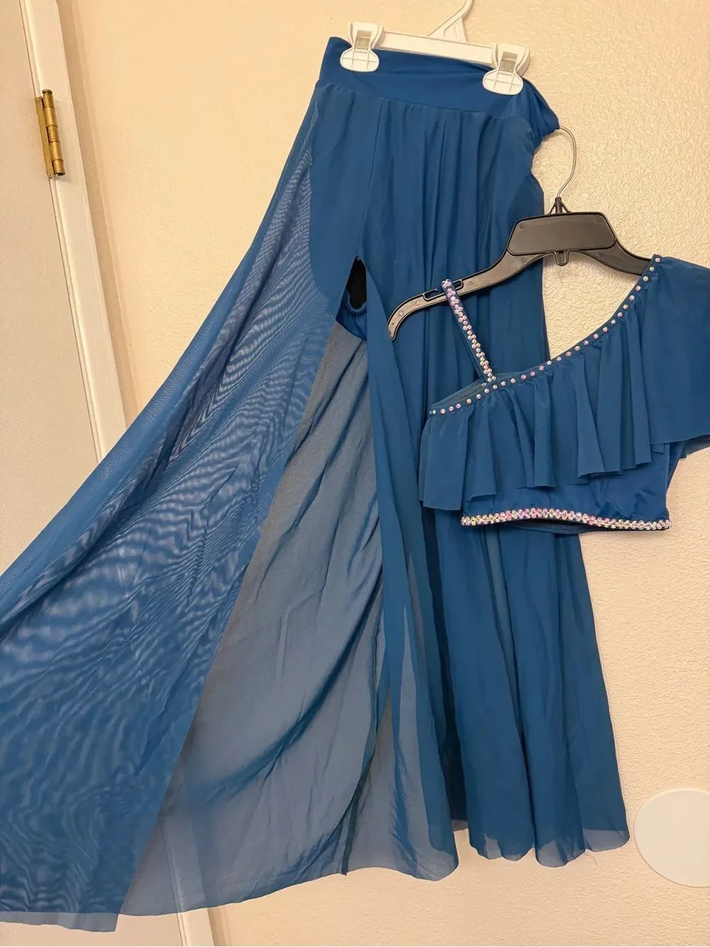 Kelle dance costume contemporary lyrical blue WILDEST DREAMS pants set 3669 teen